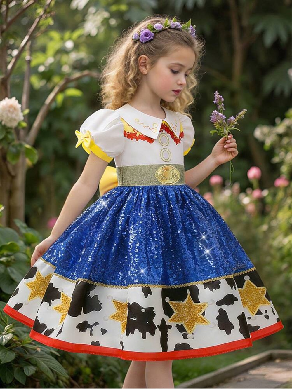 Blue Sequin Cowgirl dress